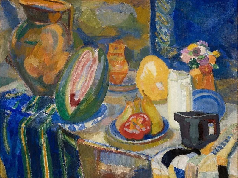 1885-Robert-Victor-Felix Delaunay - Natura morta portoghese - Museo Fabre